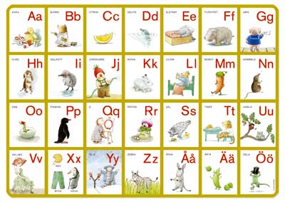 Skriv/tallriksunderlägg - ABC sa lilla T Skriv/tallriksunderlägg - ABC sa lilla T