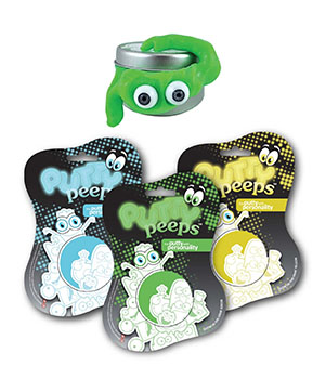 Putty Peeps leran med personlighet - Glow in the dark Putty Peeps leran med personlighet - Glow in the dark