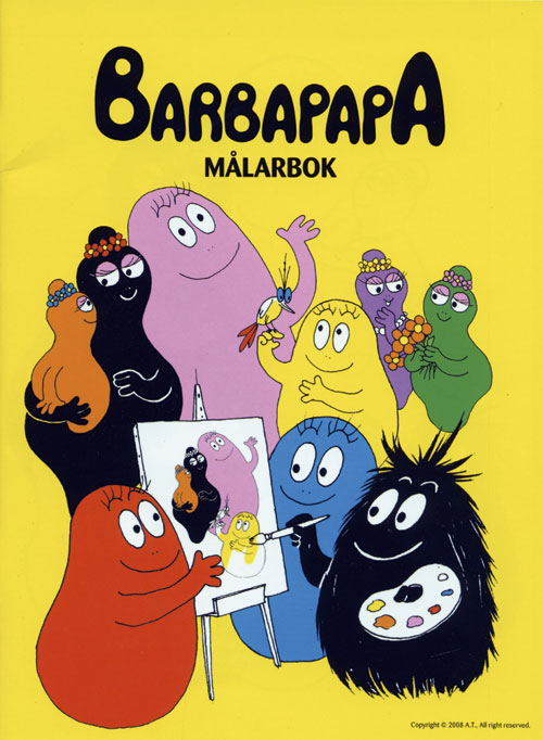 Målarbok - Barbapapa